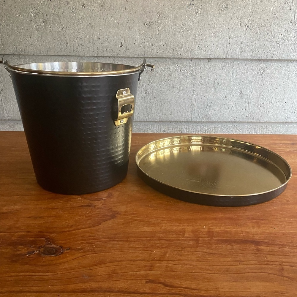 Party Ice Bucket & Serving Tray Bundle of 2 Items